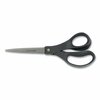 Fiskars Everyday Scissors, 8in Long, 3.25in Cut Length, Black Straight Handle 1067262